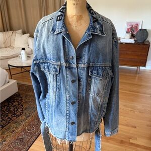 Balenciaga Blue Oversized Jean Jacket